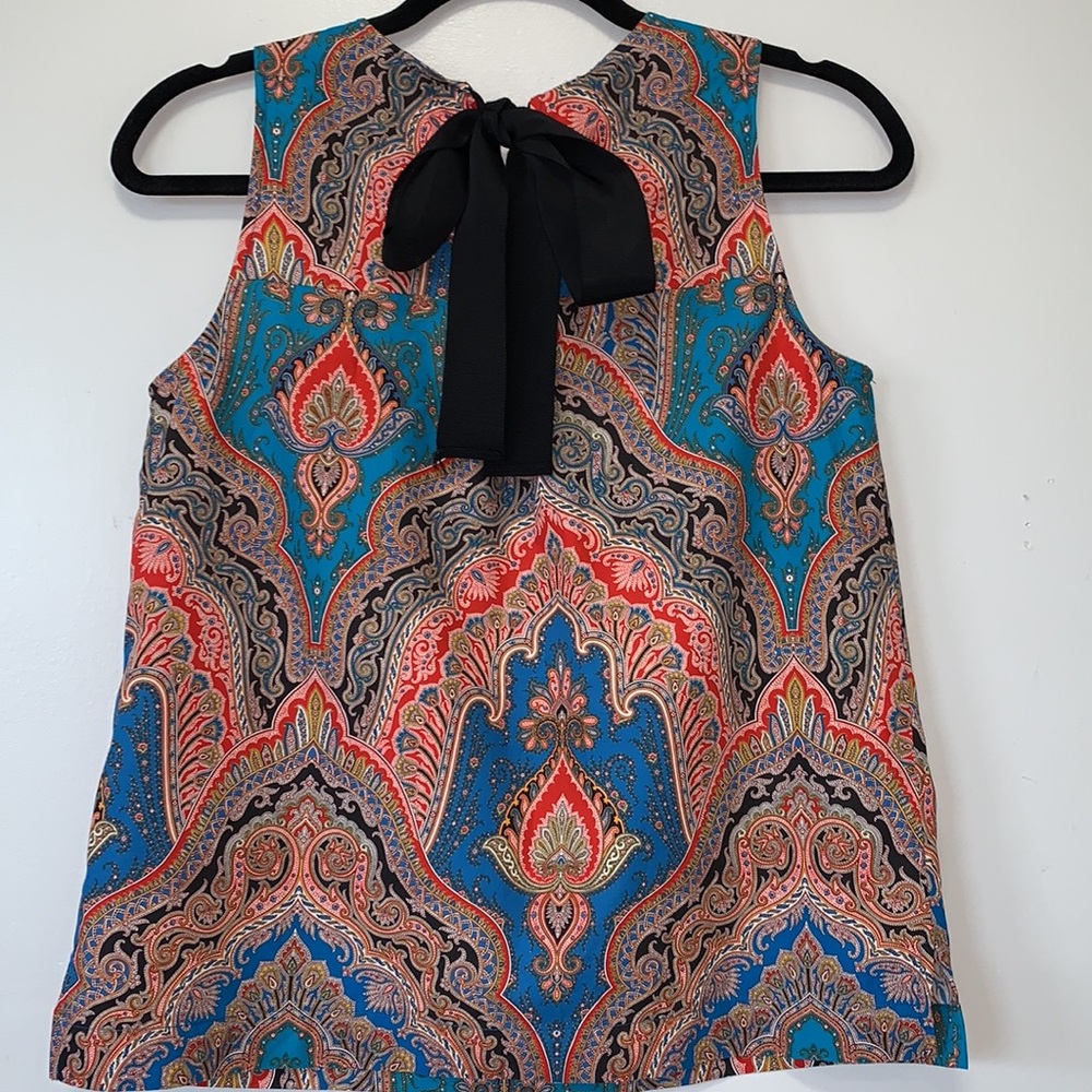 J.CREW paisley print cotton tank - Picture 5 of 9